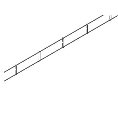 Armature de chaînage rampant sismique