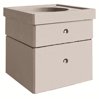 Elément droit carré 800x800 HU=30 1 échelon