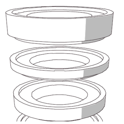 REHAUSSE SOUS CADRE H10 POUR REGARD BETON ETANCHE D800/D1000