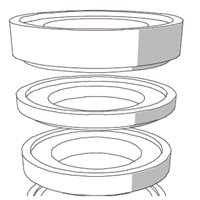 REHAUSSE SOUS CADRE POUR REGARD BETON D1000 H20