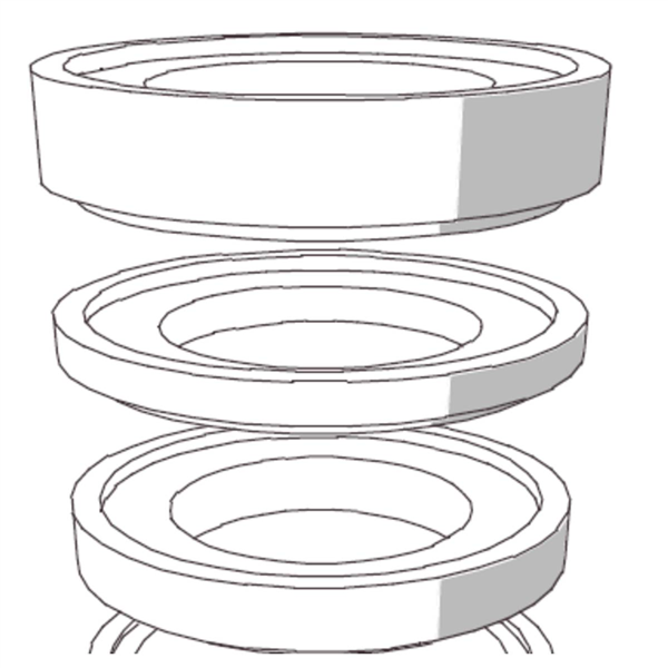 REHAUSSE SOUS CADRE POUR REGARD BETON D1000 H20