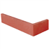 Plaquette d'angle de parement mural en terre cuite lisse Terreal PL12 Rouge - 22 CM x 10,5 CM x 14 / 50 MM