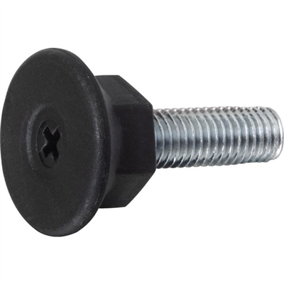 Vérin de réglage polyéthylène noir tige fileté zingué fixe 10 x 40 mm - lot de 25