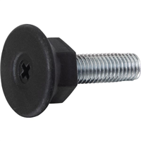 Vérin de réglage polyéthylène noir tige fileté zingué fixe 10 x 40 mm - lot de 25