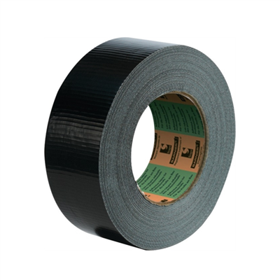 Adhésif multi-usages - Toile américaine polyéthylène - Largeur 50 mm - Rouleau de 25 m - Noir