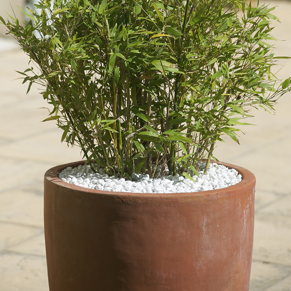 Gravillon décoratif roulé blanc de Carrare - granulométrie de 15 à 25 mm - Sac de 25 kg