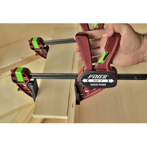 Serre-joint modèle rapide Quick - PIHER - Tige 8 x 3 mm Saillie 8 cm - longueur 45 cm