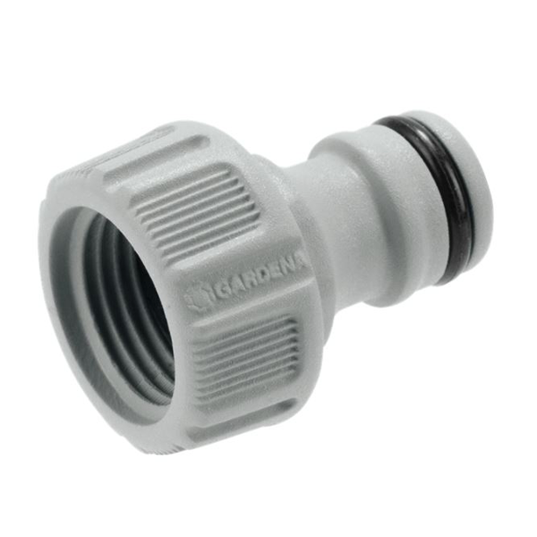 Raccord nez de robinet pour tuyau d’arrosage Gardena - Filetage 15 x 21 mm - 1/2" - Plastique