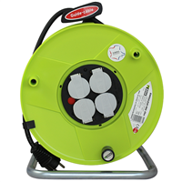 Enrouleur électrique de chantier Edia H07RN-F 4 prises 2P+T 3G1,5 25 mètres