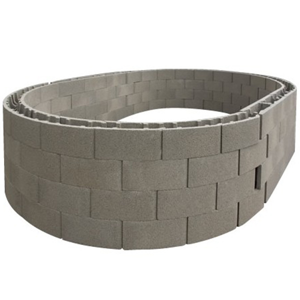 Bloc béton à bancher courbe Varibloc Alkern - Petit rayon - 500 MM x 200 MM x 200 MM