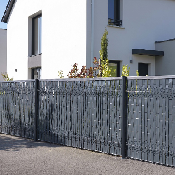 Latte occultante pour panneau rigide grands plis - Lixo Top Dirickx - Hauteur 1,50 M - PVC - Gris - Lot de 45