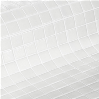 Mosaïque en émaux de verre grip Safe Blanc - carreau de 2,5 x 2,5 cm - trame de 31,2 x 49,5 cm