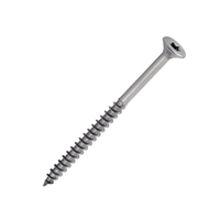 Vis bois aggloméré tête fraisée six lobes filetage partiel Inox A4 - 4x50mm - boîte de 200