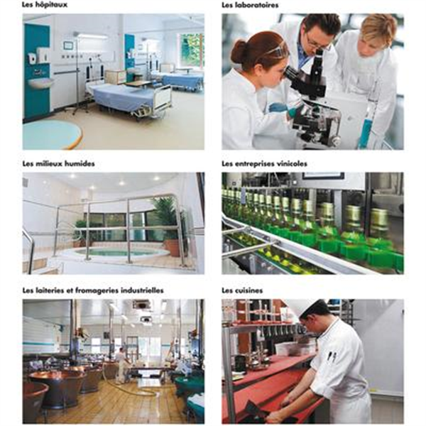 Dalle de plafond démontable Knauf Danoline Iso-Tone Hygiène - 600 MM x 600,0 MM - ép. 6,50 MM - Blanc