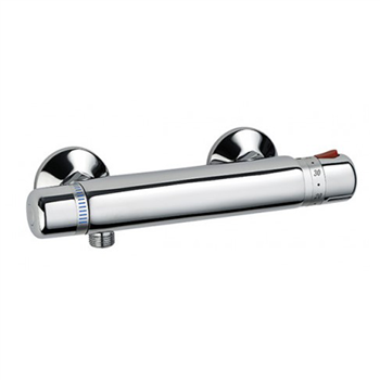 Mitigeur thermostatique de douche - Neotherm Eurosanit - Sécurité anti-brûlure 38°C - Corps en laiton chromé