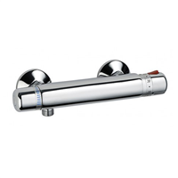 Mitigeur thermostatique de douche - Neotherm Eurosanit - Sécurité anti-brûlure 38°C - Corps en laiton chromé