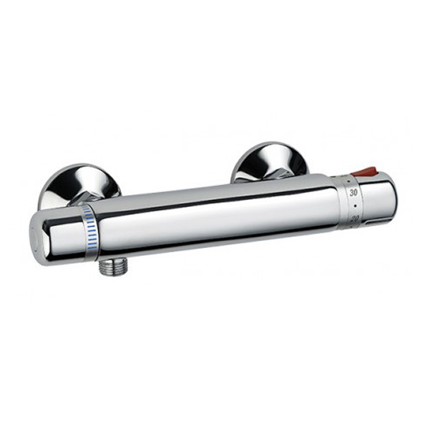 Mitigeur thermostatique de douche - Neotherm Eurosanit - Sécurité anti-brûlure 38°C - Corps en laiton chromé