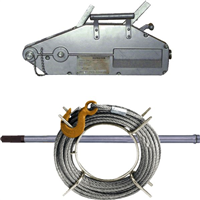 Tireur à câble aluminium 1600 kg + couronne de câble de 20 mètres