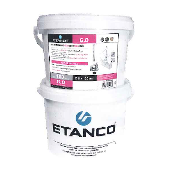 Tirefond à bourrer pour fixation de plaques fibres-ciment sur charpente bois - 8 x 120 mm - Seau de 100