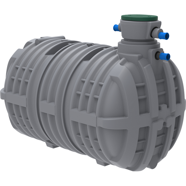 Cuve de récupération d'eau de pluie enterrée PEHD MILLEN'EAU PLUVIALE - 8000,0 ltr