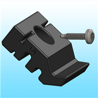 Clips de fixation pour grillage rigide Polypro - Pour poteau Titan Multipose - Sachet de 12 pièces