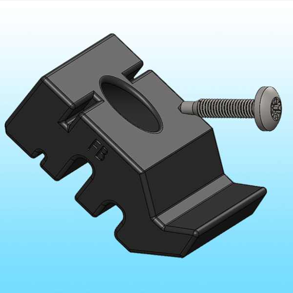 Clips de fixation pour grillage rigide Polypro - Pour poteau Titan Multipose - Sachet de 12 pièces