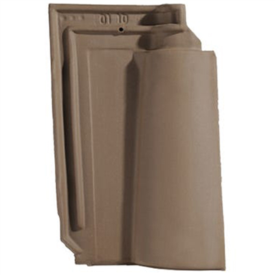 Tuile en terre cuite - Méridionale Poudenx - emboîtement grand moule fortement galbée - Brun