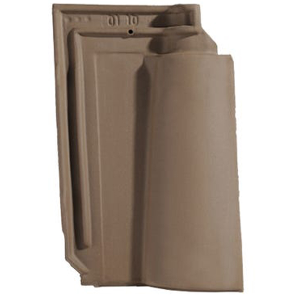 Tuile en terre cuite - Méridionale Poudenx - emboîtement grand moule fortement galbée - Brun