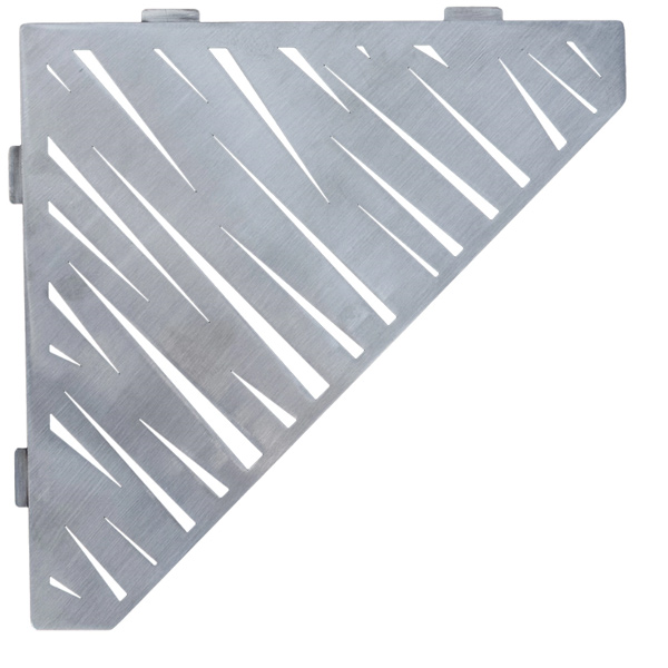 Étagère de douche en acier Inox brossé - forme Pentagone design Tiger - 36,0 CM x 26,0 CM x 3,00 MM