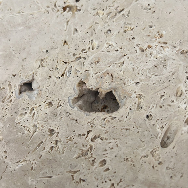 Dalle en pierre naturelle Travertin Rustic pour sol et mur intérieur ou extérieur - 61 CM x 40,6 CM - ép. 12 MM