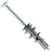 Cheville autoforeuse zamak pour plâtre Spit Driva TP12 avec vis tête plate - boîte de 100