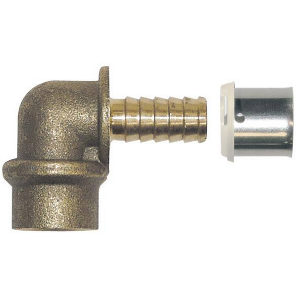 Raccord à sertir PER Ø16 et coude à souder sur tube cuivre Ø14