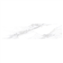Plinthe carrelage imitation marbre blanc brillant - Kian - 60 x 9 cm - ép. 8,5 mm
