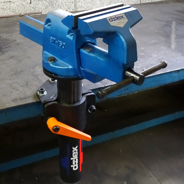 Élévateur pour étau d'établi jusqu'à 200 mm Dolex ELV200 - Rotation 360° - Poignée débrayable