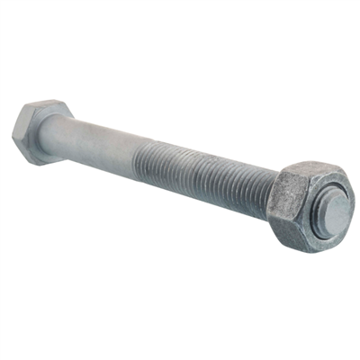 Boulon de charpente acier galva 8.8 diamètre 12 mm longueur 200 mm