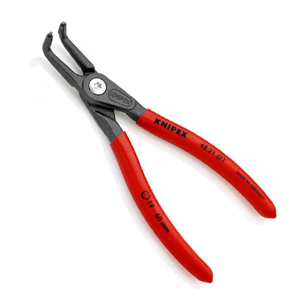 Pince de précision pointes coudées circlips intérieurs Ø 19 à 60 mm Knipex - Longueur 165 mm
