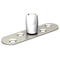 Guide sur platine pour profil U porte à déplacement droit Mantion