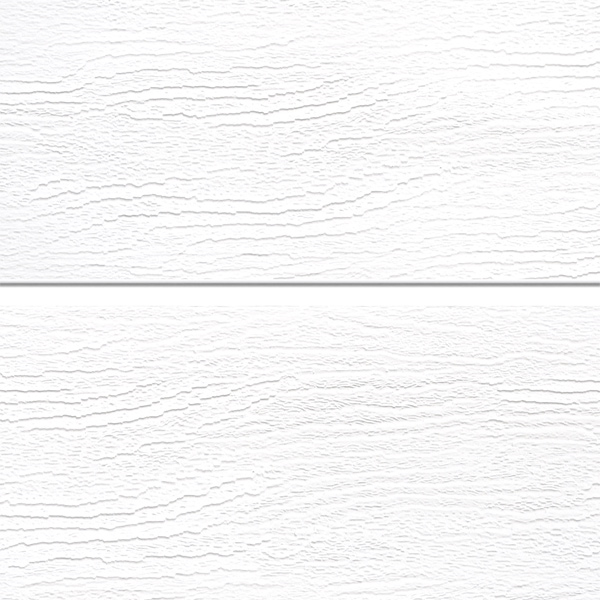 Bardage PVC extérieur imitation bois peint - Isocel Veiné Bois - 166,00 MM x 18,00 MM - Long. 4,00 M - Blanc