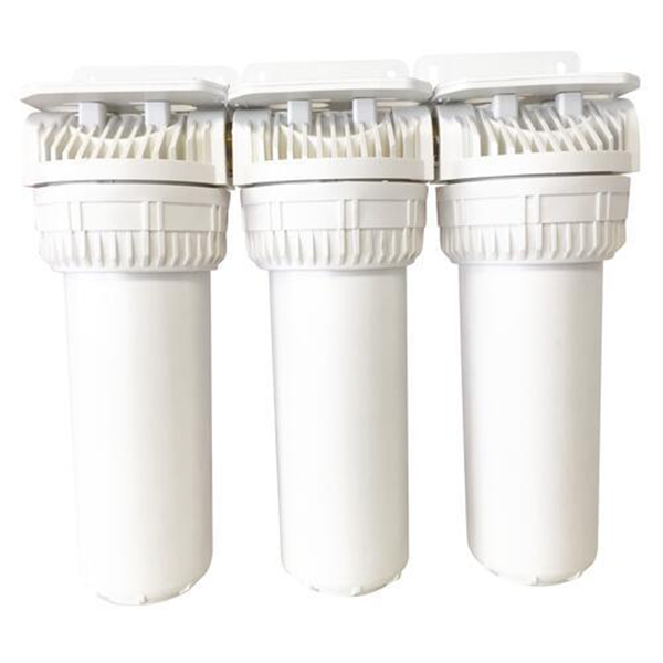 Triplex eau de pluie - 2 cartouches filtrantes + 1 cartouche charbon actif