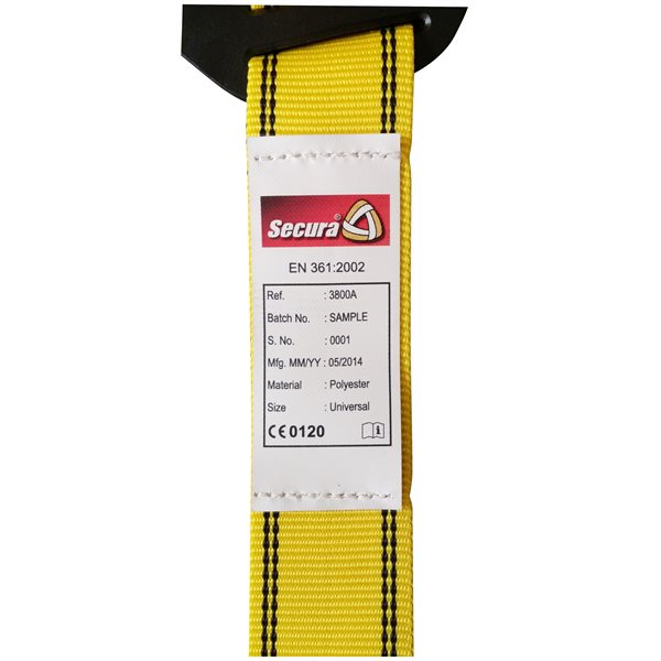 Harnais de sécurité 2 points d'accrochage dorsal et sternal