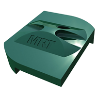 Clip de fixation Easyclip en aluminium plastifié vert RAL6005 pour poteau Easyclip et grillage rigide Moreda