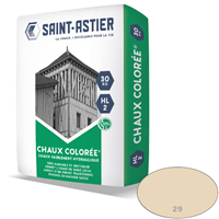 Chaux naturelle colorée Saint Astier HL 2 - Teinte 029 brun clair - sac de 30 KG