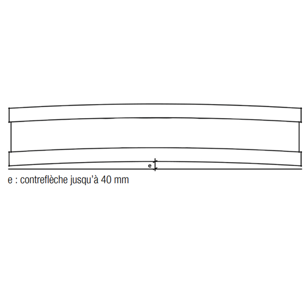 Poutre en I Inopanne avec âme bois massif - Sapin traité classe 2 incolore - 70 x 340 mm - L.7 M