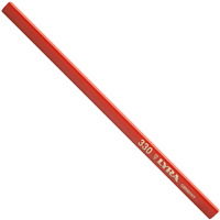 Crayon de charpentier 330 Lyra format plat ovale longueur 30 cm eco rouge
