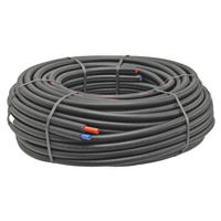 Tube PER-A - Pré-gainé duo Ø10/12 mm - Couronne 100m - Translucide - NF