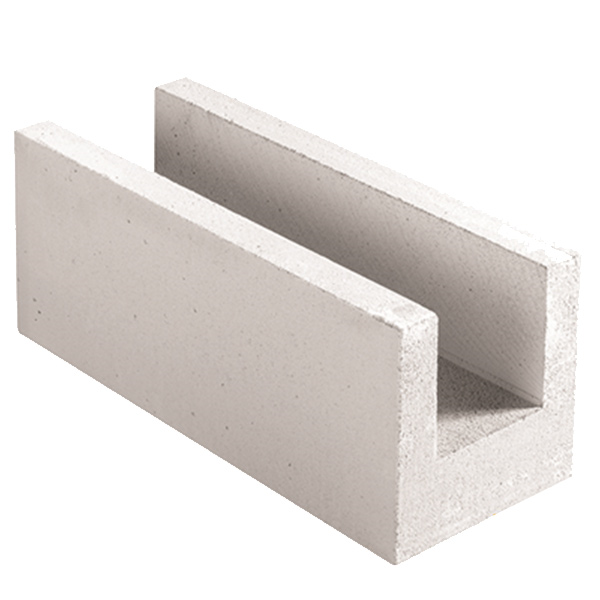Bloc chaînage horizontal en béton cellulaire - Energie 25 Ytong - 625,0 MM x 250,00 MM - ép. 250,00 MM
