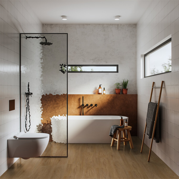 Lame vinyle clipsable imitation bois - Virtuo 55 Rigid Acoustic - 149,2 CM x 22,9 CM - ép. 5,70 MM - Blomma Brown