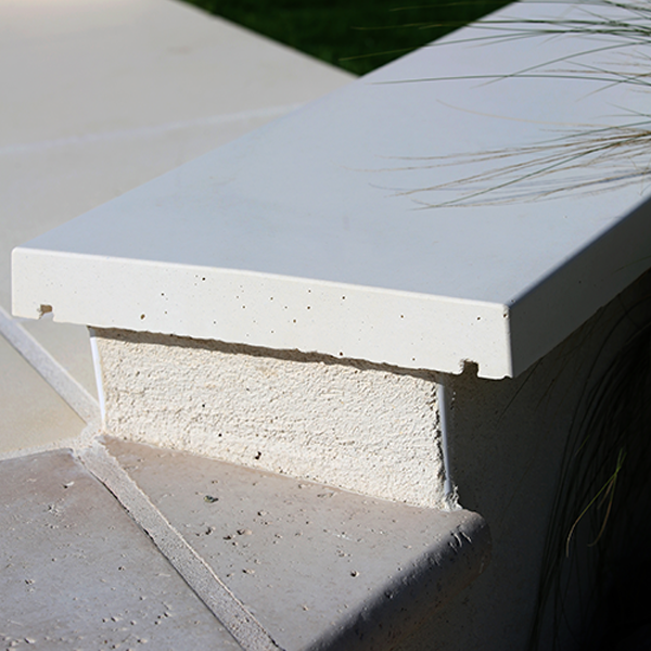 Chaperon de mur plat en béton - Fabemi - 100,0 CM x 30,0 CM - ép. 4,00 CM - Beige