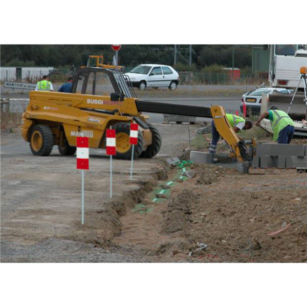 Piquet de chantier Type K5B avec 1 face réfléchissante