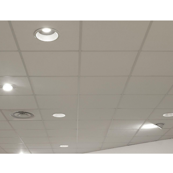 EUROCOUSTIC - Dalle de plafond acoustique Tonga bords A noir 600 x